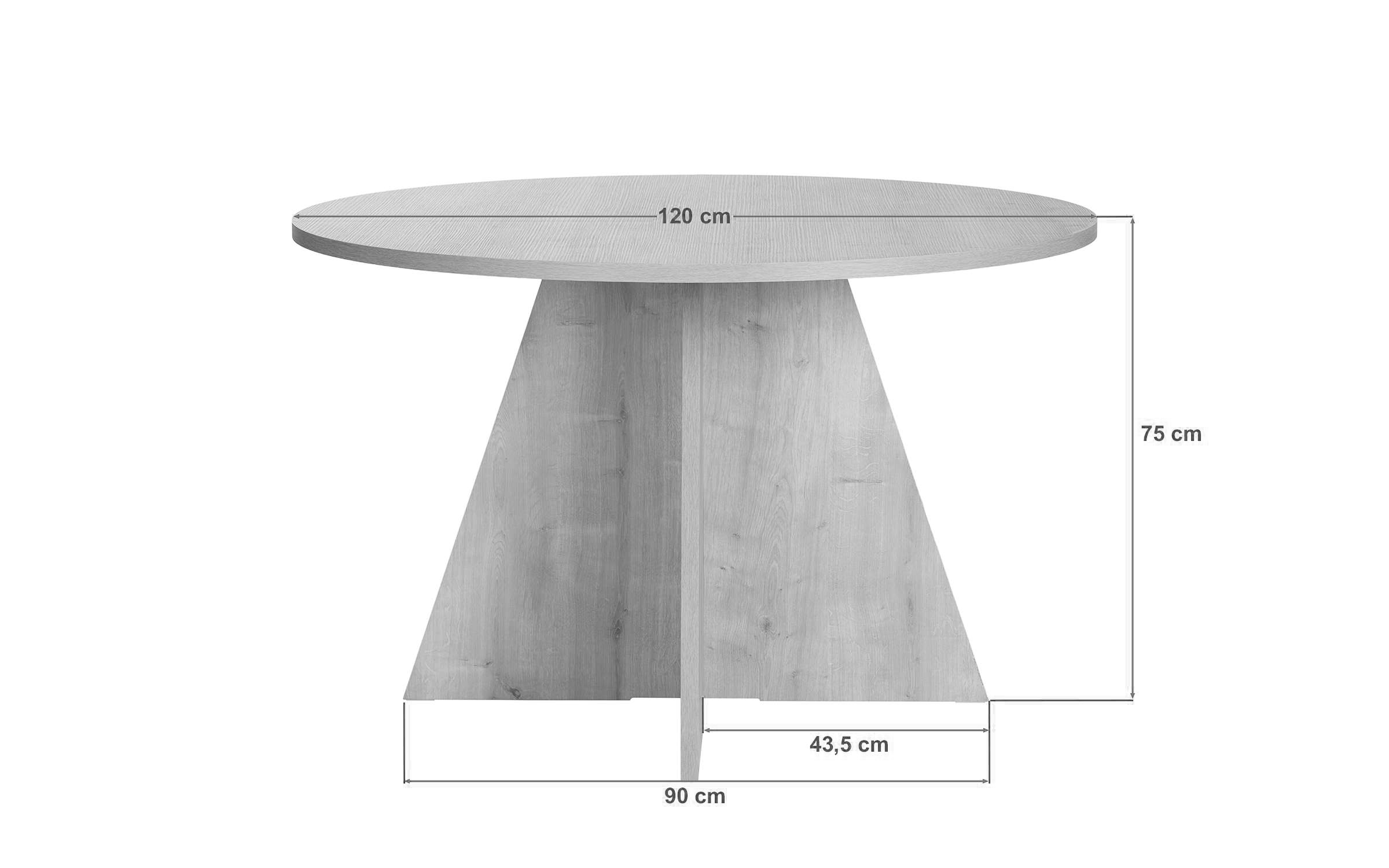 Masa dining Virela, pin atlantic  2